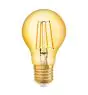 Osram Vintage 1906 LED E27 Pera Filamento Oro 6.5W 725lm - 824 Bianco Molto Caldo | Sostitutiva 60W