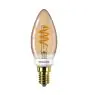 Philips MASTER Value LEDcandle E14 Vintage Filamento Oro 2.5W 136lm – 918 | Miglior resa cromatica - Dimmerabile - Sostitutiva 15W