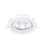 Noxion LED Inclinabile Slim Spot Bianca Il Giro 6W 350lm 60D - 920-930 Dim aWarm | 85mm - IP54 - Dimmerabile - Miglior resa cromatica