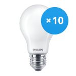 Confezione Multipack 10x Philips MASTER LEDbulb E27 Pera Ghiaccio 5.9W 806lm - 922 Bianco Molto Caldo | Miglior resa cromatica - Dimmerabile - Sostitutiva 60W