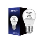 Noxion Lucent Lustre LED E27 Sferica Chiara 5.5W 470lm - 822-827 Dim to Warm | Dimmerabile - Sostitutiva 60W