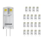 Confezione Multipack 20x Ledvance Performance LED Capsule G4 Chiara 0.9W 100lm - 827 Bianco Molto Caldo | Sostitutiva 10W