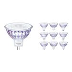 Confezione Multipack 10x Philips Master LEDspot GU5.3 MR16 5.8W 345lm 36D - 922-927 Dim aWarm | Miglior resa cromatica - Dimmerabile - Sostitutiva 35W