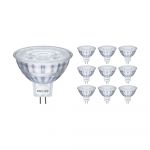 Confezione Multipack 10x Philips Corepro LEDspot GU5.3 MR16 4.4W 345lm 36D - 827 Bianco Molto Caldo | Sostitutiva 35W