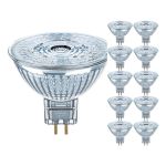 Confezione Multipack 10x Ledvance Faretti LED GU5.3 MR16 2.6W 210lm 36D - 827 Bianco Molto Caldo | Sostitutiva 20W