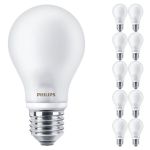 Confezione Multipack 10x Philips Corepro LEDbulb E27 Pera Ghiaccio 7W 806lm - 827 Bianco Molto Caldo | Sostitutiva 60W