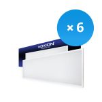 Confezione Multipack 6x Noxion Pannello a LED Ecowhite V3.0 36W 3600lm - 830 Luce Calda | 120x30cm - UGR <19