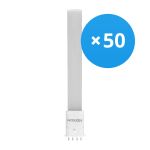 Confezione Multipack 50x Noxion Lucent PL-S LED 6W 765lm - 827 Bianco Molto Caldo | Sostitua 11W