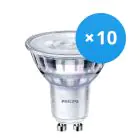 Confezione Multipack 10x Philips Corepro LEDspot GU10 PAR16 3W 230lm 36D - 827 Bianco Molto Caldo | Dimmerabile - Sostitutiva 35W