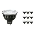 Confezione Multipack 10x Philips Master LEDspot GU5.3 MR16 6.7W 440lm 36D - 930 Luce Calda | Miglior resa cromatica - Dimmerabile - Sostitutiva 35W