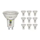 Confezione Multipack 10x Noxion Faretti LED GU10 PAR16 3.6W 345lm 36D - 840 Bianco Freddo | Sostitutiva 50W