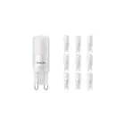 Confezione Multipack 10x Philips Corepro LEDcapsule G9 2.6W 300lm - 827 Bianco Molto Caldo | Dimmerabile - Sostitutiva 25W