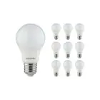 Confezione Multipack 10x Noxion Lucent Classic LED E27 Pera Ghiaccio 8W 806lm - 840 Bianco Freddo | Sostitutiva 60W