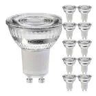 Confezione Multipack 10x Noxion Faretti LED GU10 PAR16 2.4W 230lm 36D - 830 Luce Calda | Sostitutiva 35W