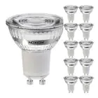 Confezione Multipack 10x Noxion Faretti LED GU10 PAR16 3.6W 345lm 36D - 830 Luce Calda | Sostitutiva 50W