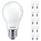 Confezione Multipack 10x Philips MASTER Value LEDbulb E27 Pera Ghiaccio 3.4W 470lm - 927 Bianco Molto Caldo | Miglior resa cromatica - Dimmerabile - Sostitutiva 40W