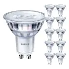 Confezione Multipack 10x Philips Corepro LEDspot GU10 PAR16 4.9W 485lm 36D - 840 Bianco Freddo | Sostitutiva 65W